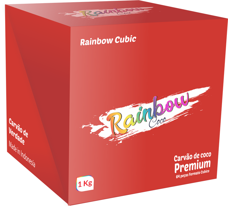 CARVÃO RAINBOW 1 KG CUBICO