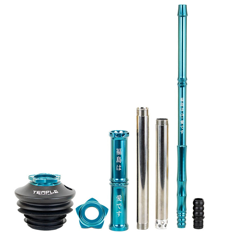 NARGUILE SULTAN TEMPLE SKMT COMPLETO AZUL E FUME